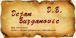 Dejan Buzganović vizit kartica